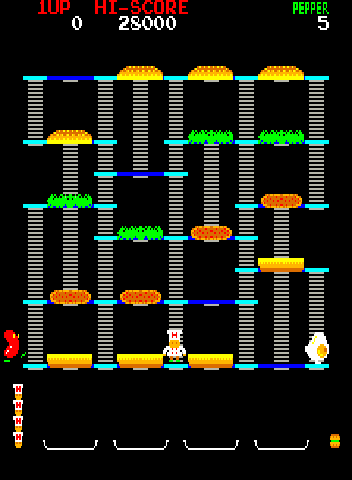Burger Time (Midway) Screenshot 1